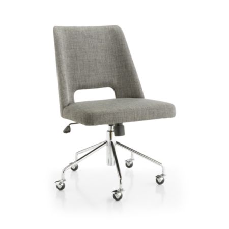 Leo Upholstered Office Chair Reviews Crate And Barrel