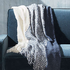 blue and cream throws for sofas