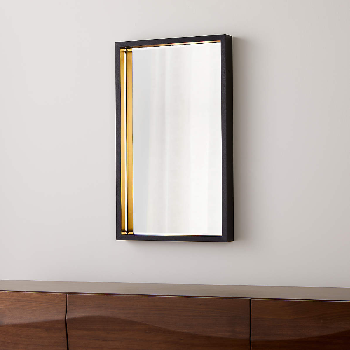 framed wall mirror