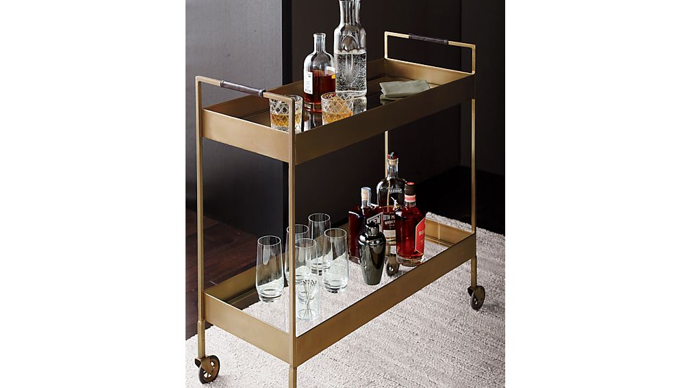 Libations Bar Cart Crate and Barrel