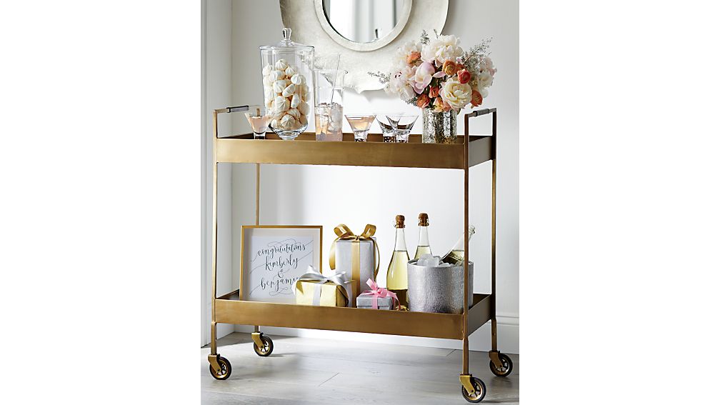 Libations Bar Cart Crate and Barrel