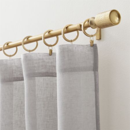 Linen Light Grey Sheer Curtains Crate And Barrel Canada