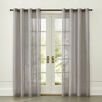 Light Grey Linen Sheer with Grommets
