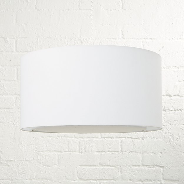 White Drum Pendant Light Reviews Crate And Barrel
