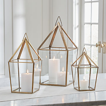 Lanterns Indoor Outdoor Candle Lanterns Crate And Barrel