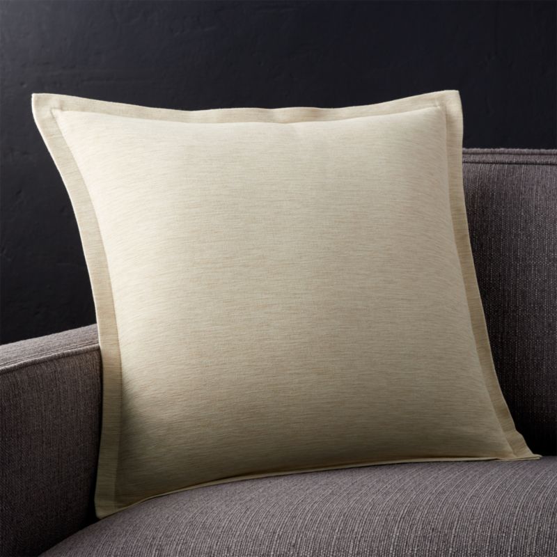 Linden Natural Throw Pillow Crate and Barrel