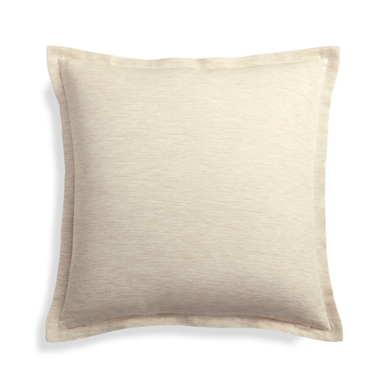 Linden Natural 18" Pillow Cover + Reviews Crate and Barrel