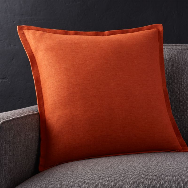 Orange Throw Pillow Crate and Barrel