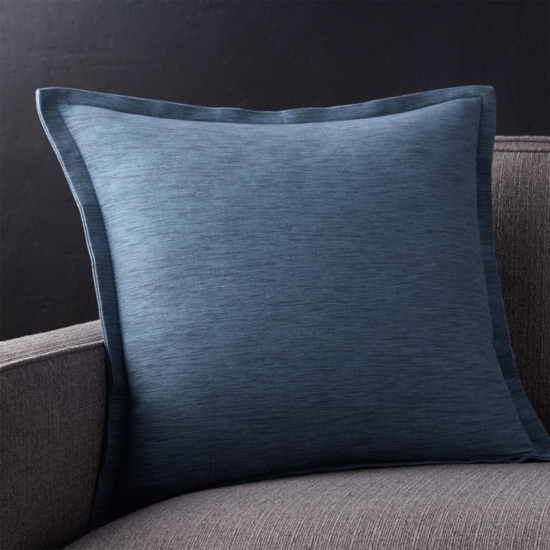 Indigo Throw Pillow | Crate and Barrel