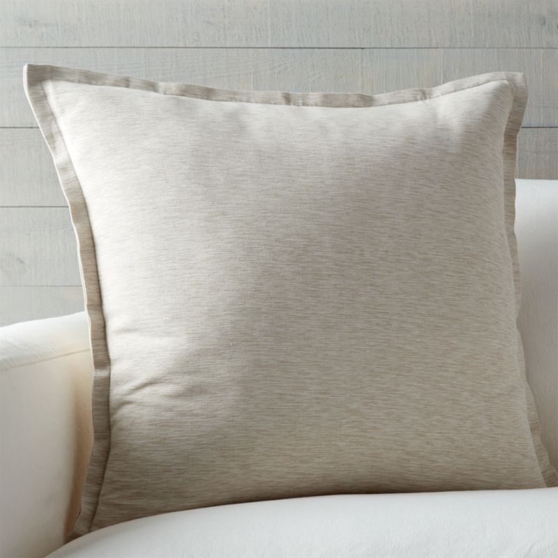 Linden Off White Throw Pillow Crate and Barrel