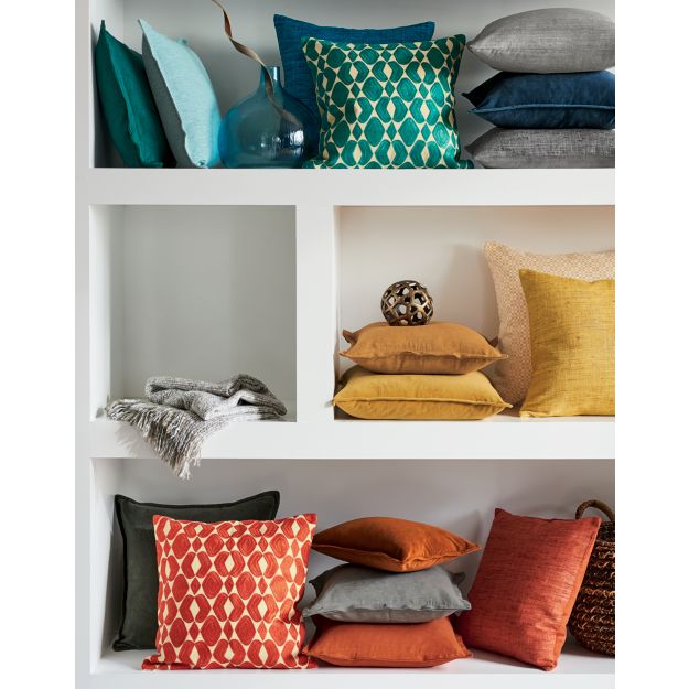 Trevino Nickel Grey 20" Pillow Cover Crate and Barrel