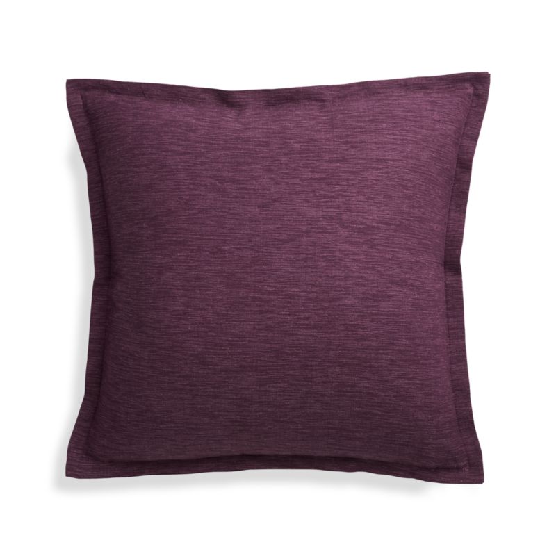 Linden Plum 18" Pillow Cover Crate and Barrel