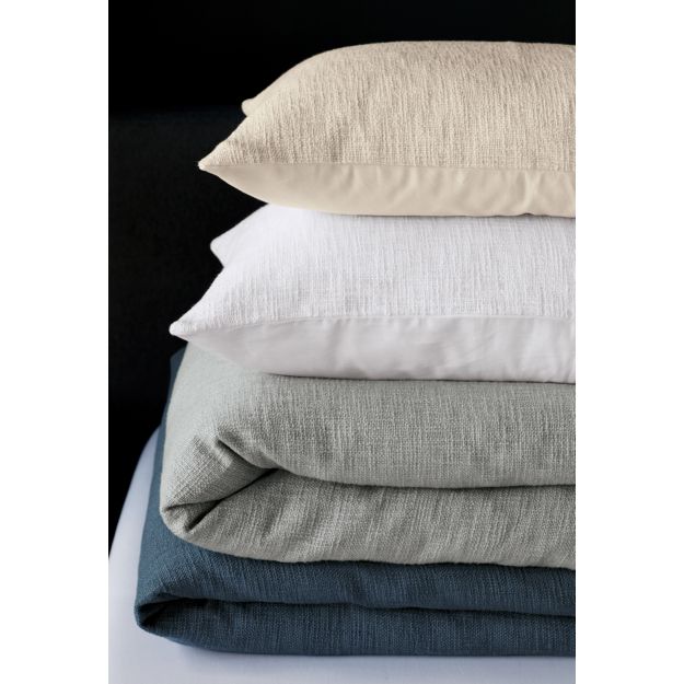 Lindstrom Grey Full/Queen Duvet Cover Crate and Barrel