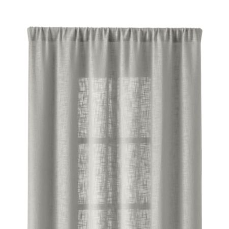 Lindstrom 48 X84 Grey Curtain Panel Reviews Crate And Barrel