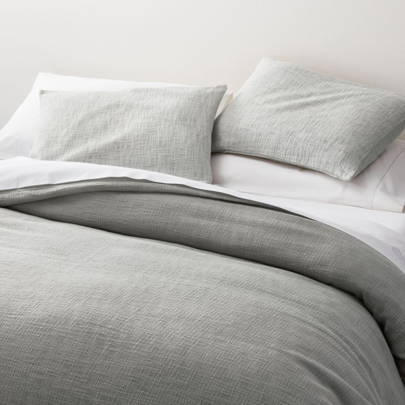 Lindstrom Grey Duvet Covers And Pillow Shams Crate And Barrel