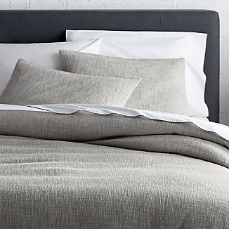 Duvet Covers Inserts Crate And Barrel Lindstrom Grey Duvet Covers And Pillow Shams
