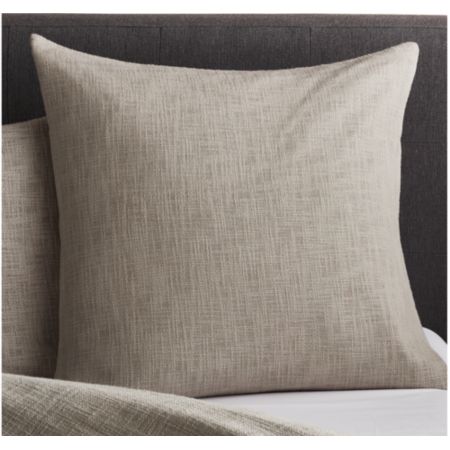 Lindstrom Grey Euro Sham Reviews Crate And Barrel