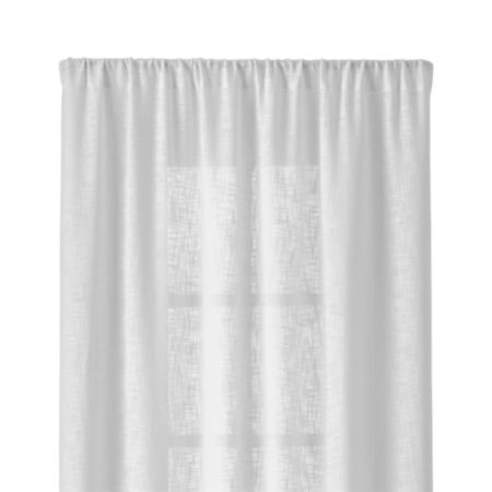 Lindstrom White 48 X96 Curtain Panel Reviews Crate And Barrel