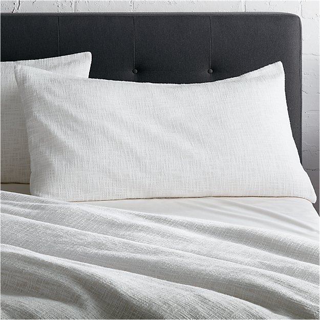 Lindstrom White King Sham | Crate and Barrel