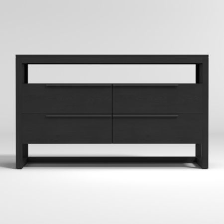 Linea Black 4 Drawer Dresser Crate And Barrel