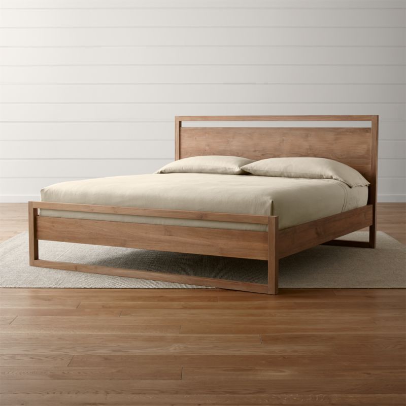 Linea II King Bed + Reviews Crate and Barrel