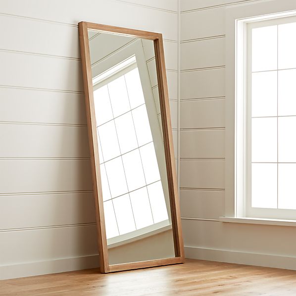 Linea Ii Natural Floor Mirror