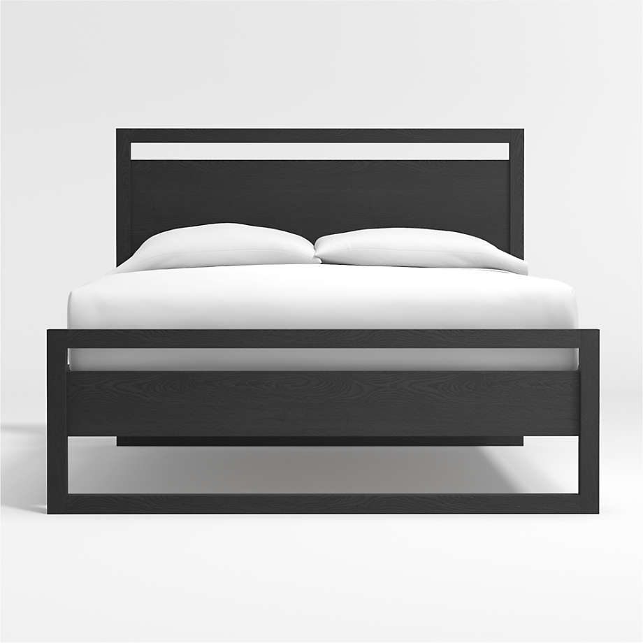 Linea Black Full Bed + Reviews | Crate and Barrel Canada