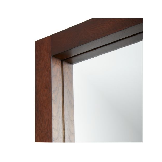 Linea Mocha Floor Mirror in Mirrors + Reviews Crate and Barrel
