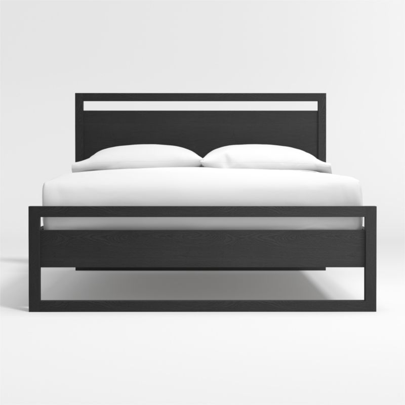 Linea Black Queen Bed Reviews Crate And Barrel