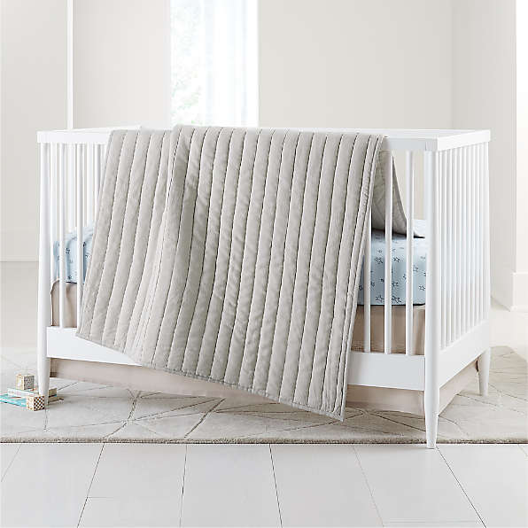 grey crib sheets