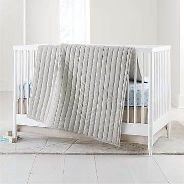 grey baby bed