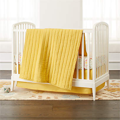 yellow cot bed bedding
