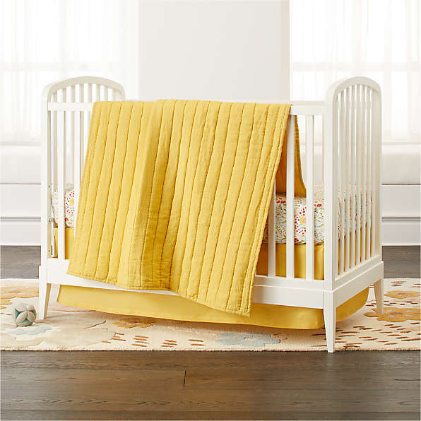 black and yellow crib bedding