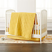yellow crib sheets