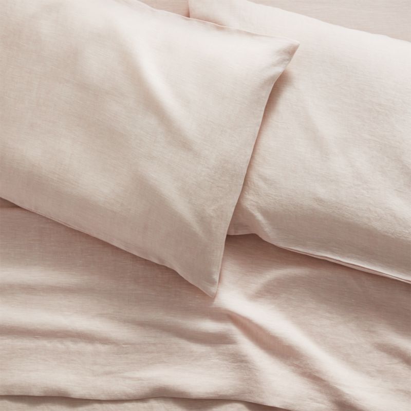 Linen Blush Sheet Sets Crate And Barrel