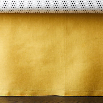 yellow crib skirt