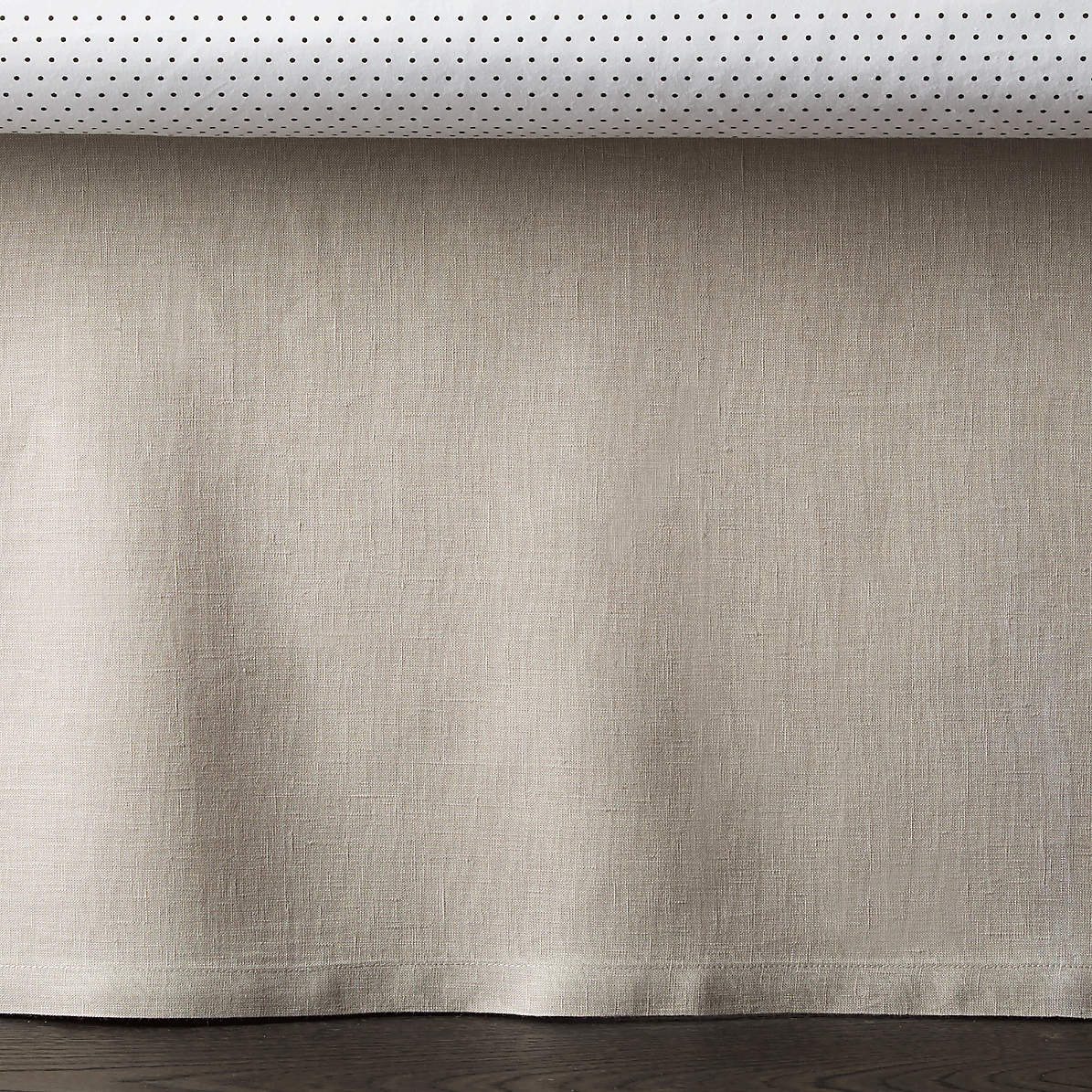 grey crib skirt