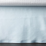 light blue crib sheet