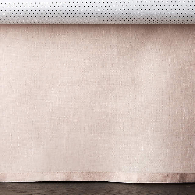 light pink crib skirt