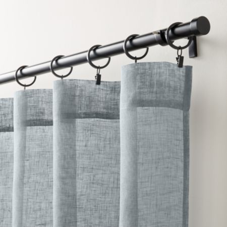 Linen Sheer Lead Curtain Panel Crate And Barrel
