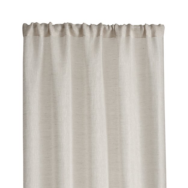 Linen Sheer Natural Curtains Crate And Barrel