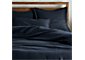Lino II Midnight Blue Linen Full/Queen Duvet Cover