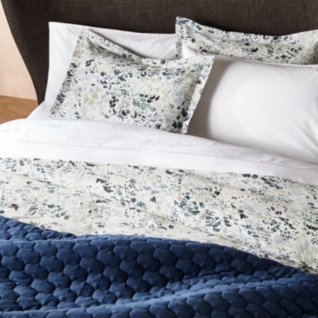 Livia Organic Botanical Duvet Covers And Pillow Shams Crate And