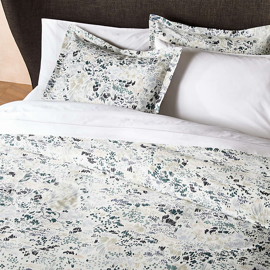 Livia Organic Full Queen Botanical Duvet Cover Reviews Crate And Barrel Livia Organic Full Queen Botanical, Crate And Barrel Bedding Reviews
