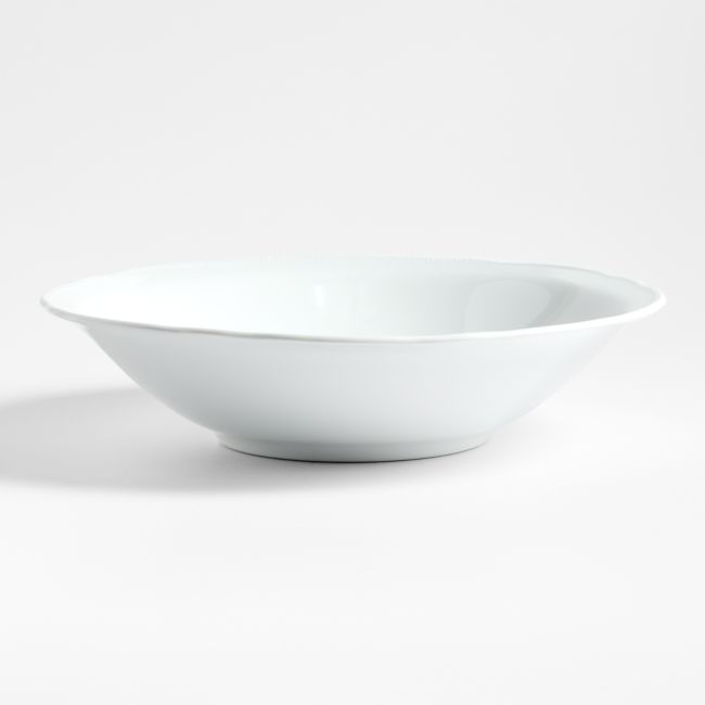 Loire White Porcelain Serving Bowl