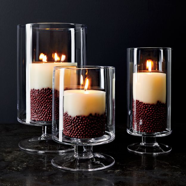 London Glass Hurricane Candle Holders | Crate and Barrel