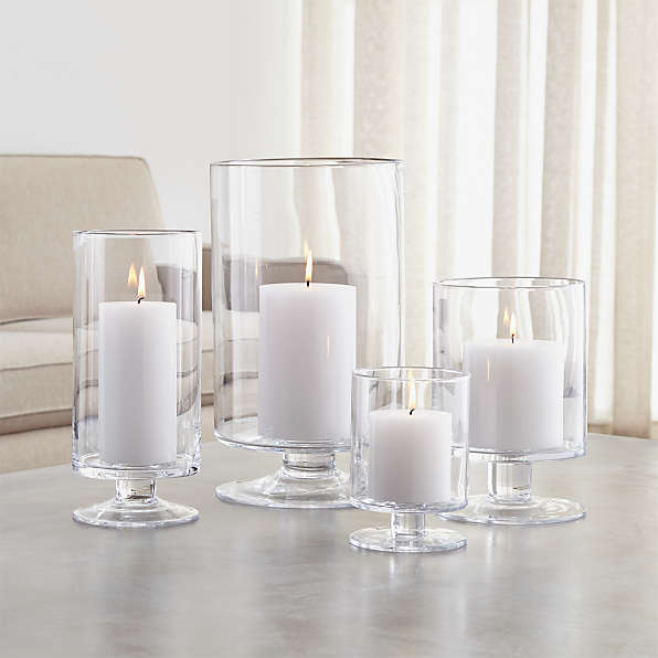 cheap glass hurricane candle holders