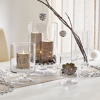 Candle Holders Votive Pillar And Lantern Crate Barrel London Gl Hurricane Candle Holders
