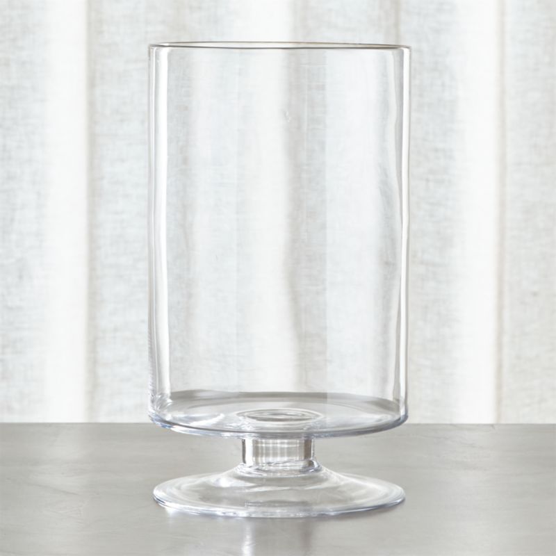 Large Clear Hurricane Candle Holder 