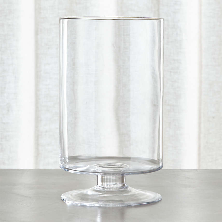 London Large Clear Hurricane Candle Holder + Reviews Crate and Barrel